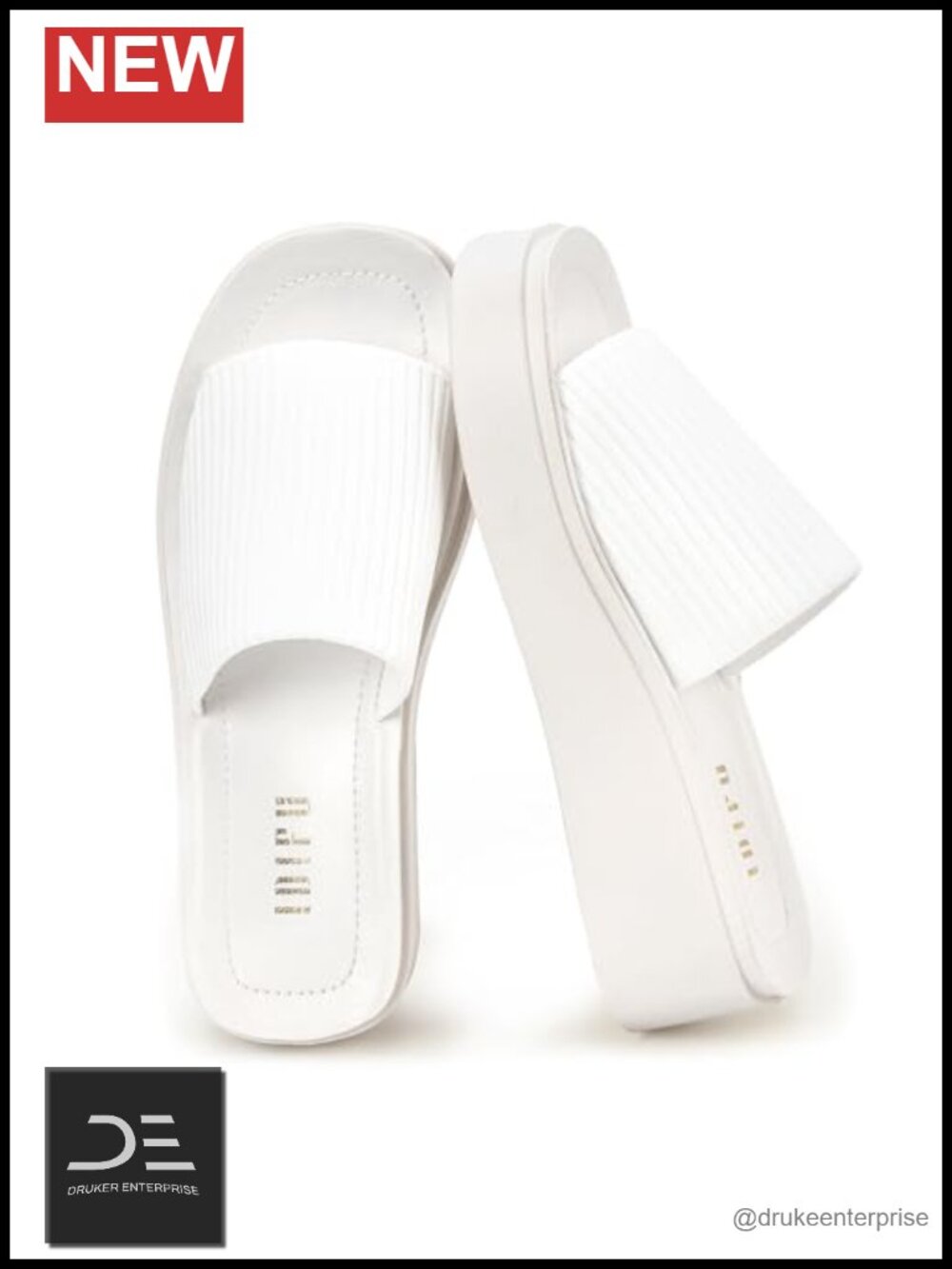 Comfortable Chunky Platform Slide Sandals for Women Slip On Wedge Summer Beach
